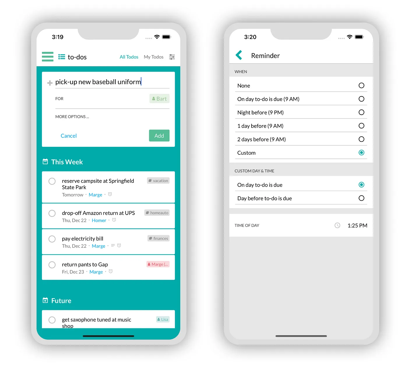 Configure reminder notifications for to-do’s