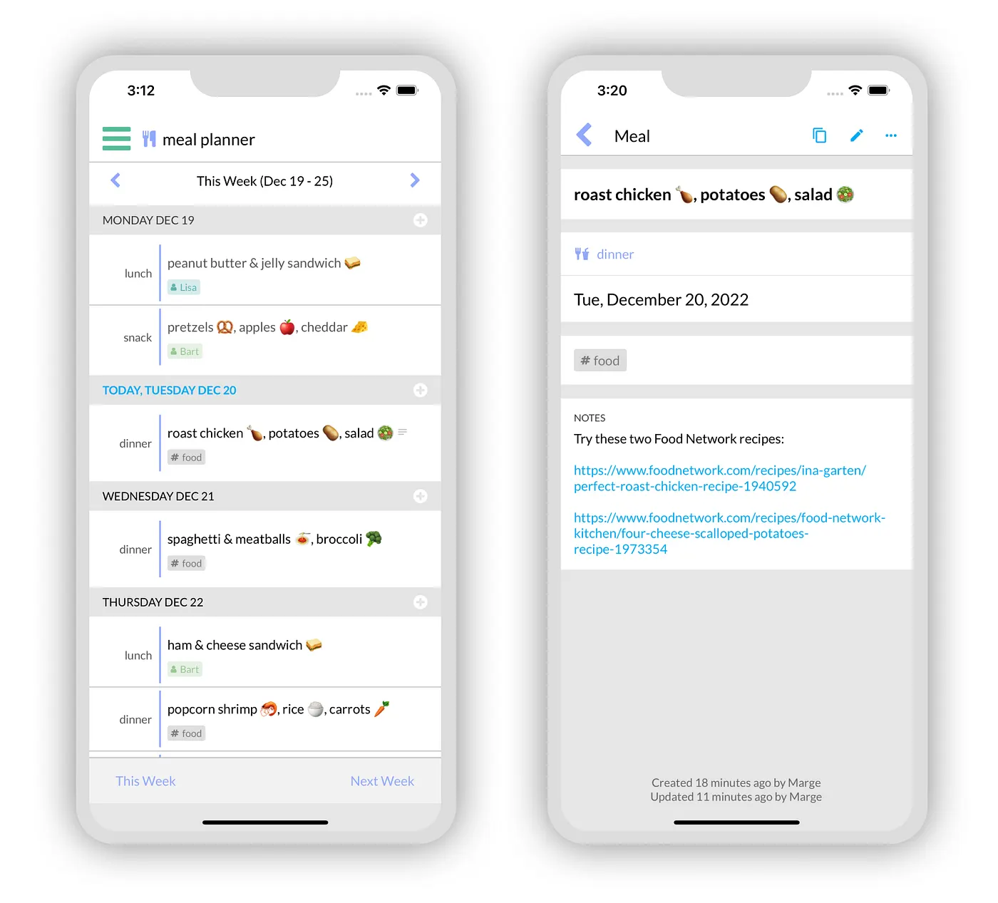 URL’s included in notes are clickable when viewing item
