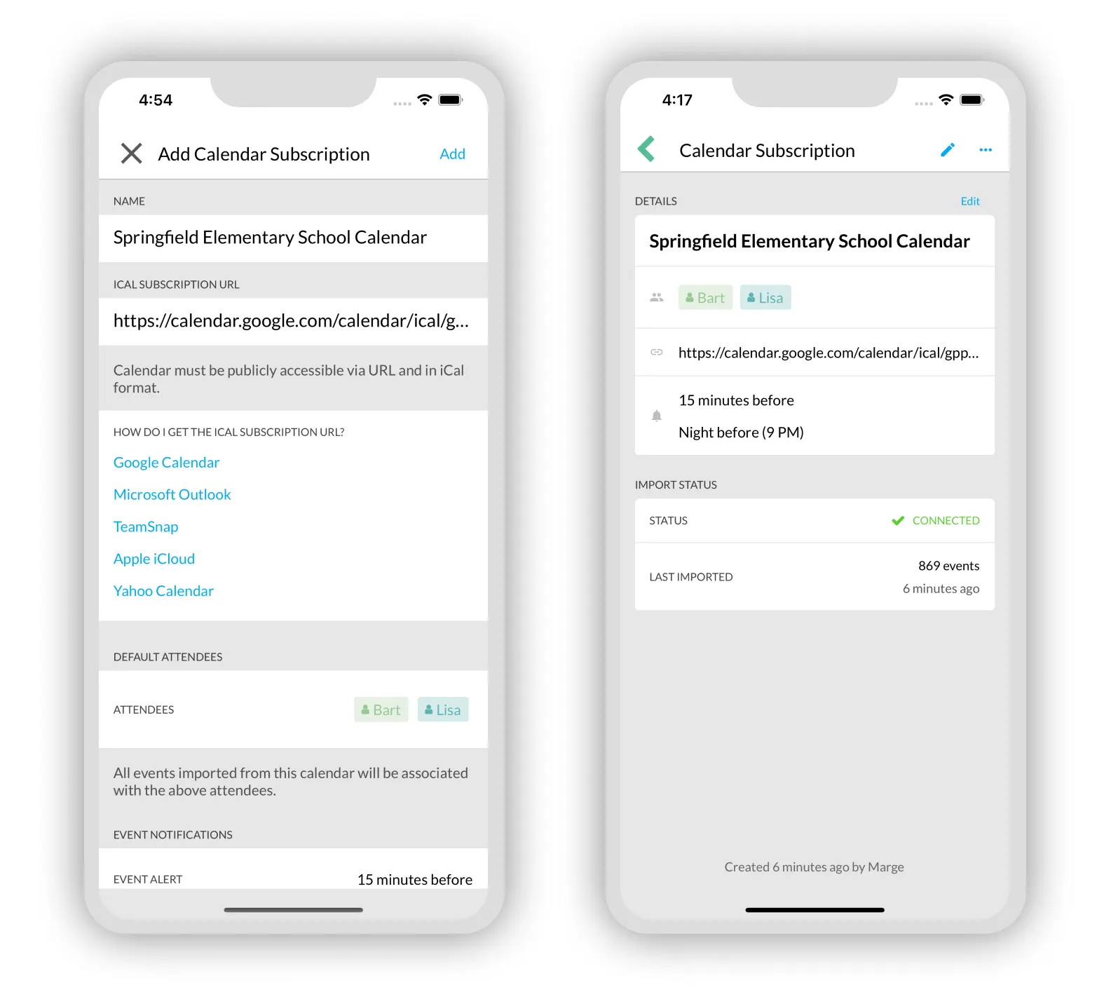 Add subscriptions and monitor import status
