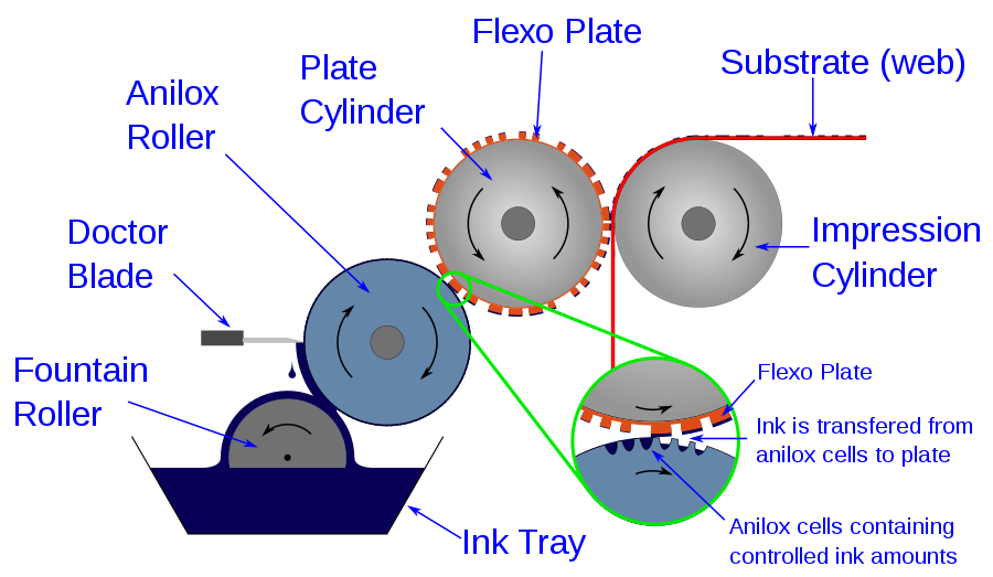 Flexographic Printing Process