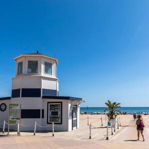 Information point on Gandia beach