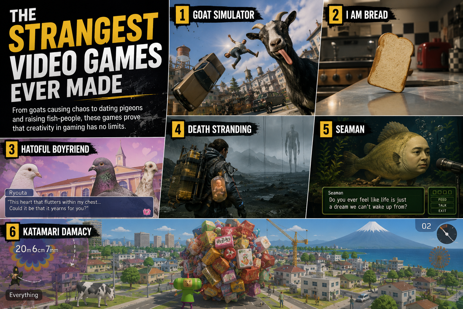 The Strangest Video Games Ever Made