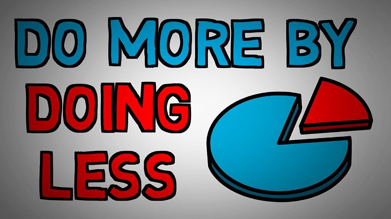 The 80/20 Rule: How to Get More Done with Less