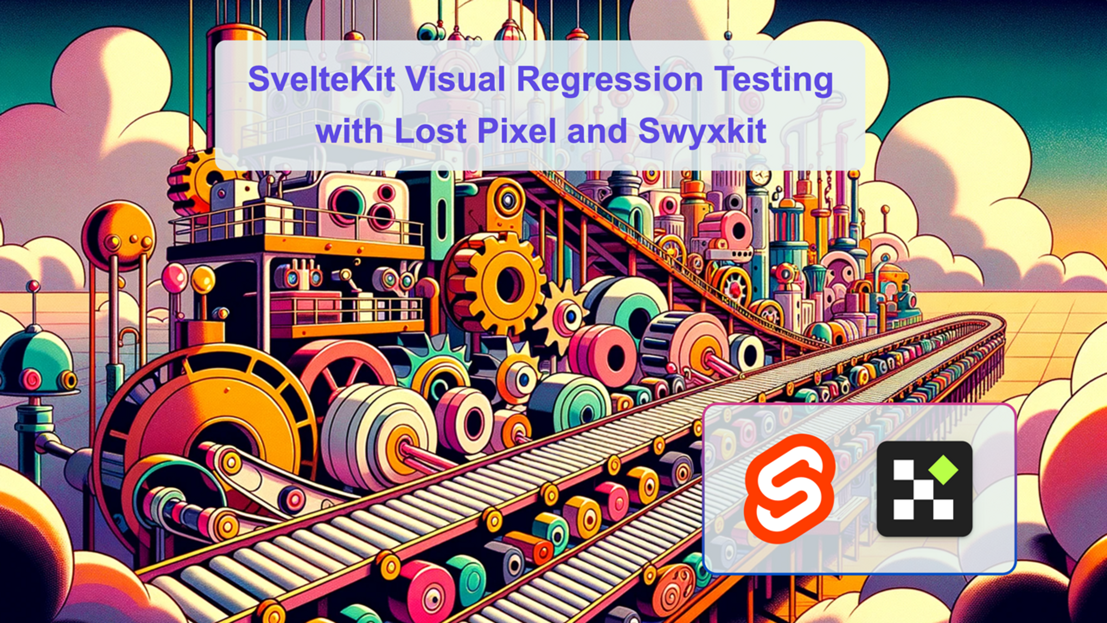 Image of gear factory resembling svelte landing page