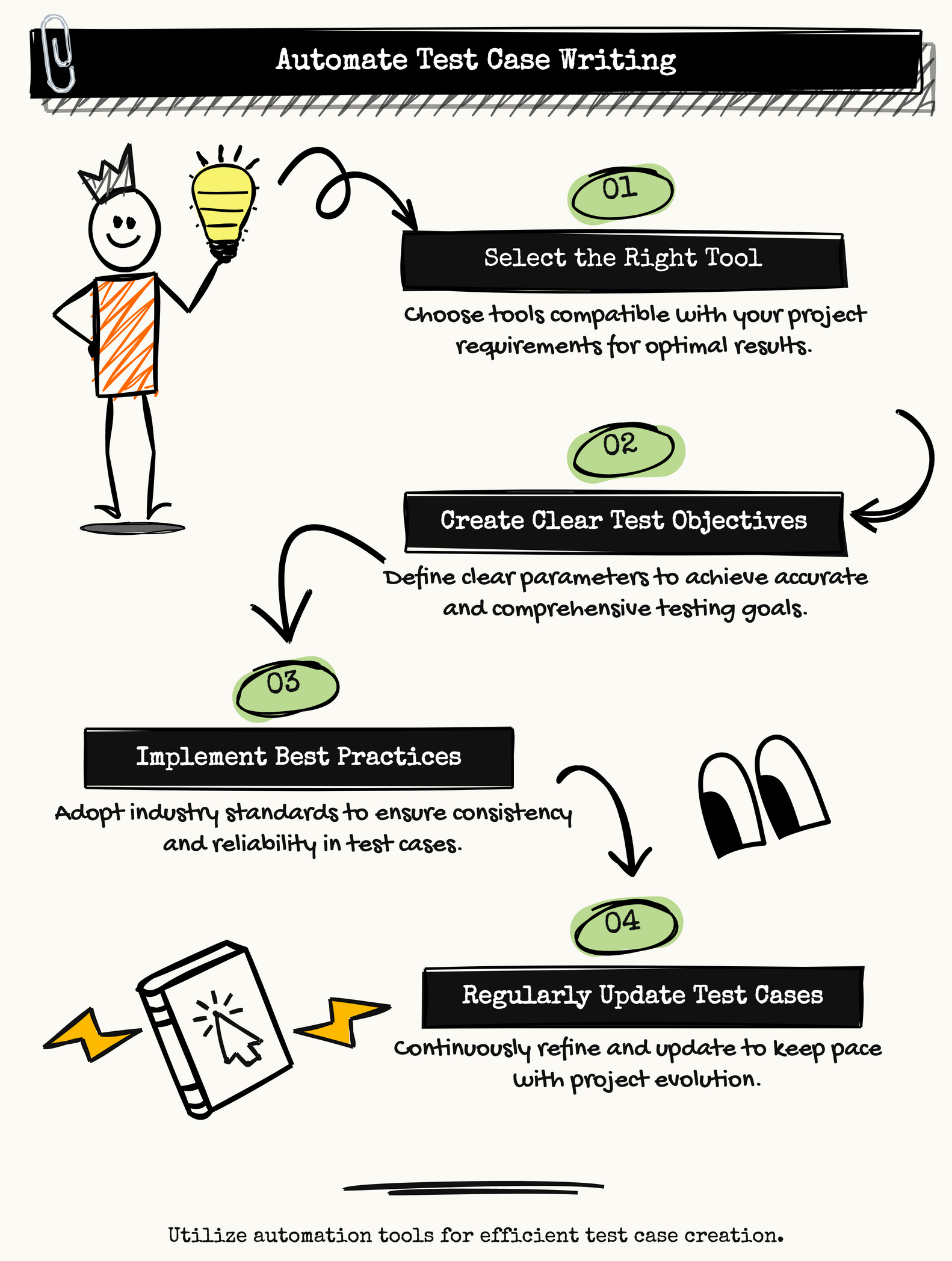 infographic automate test case writing