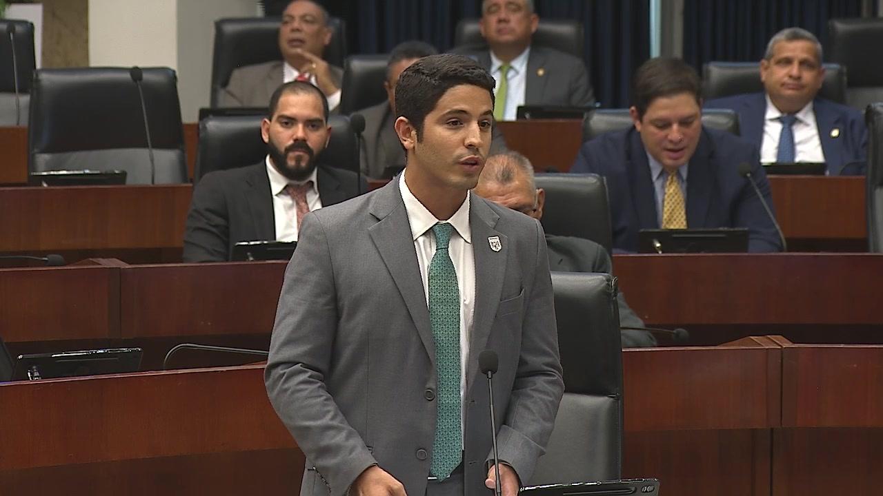 El diputado José Pérez Barboni en una sesión vinculada al Proyecto 641