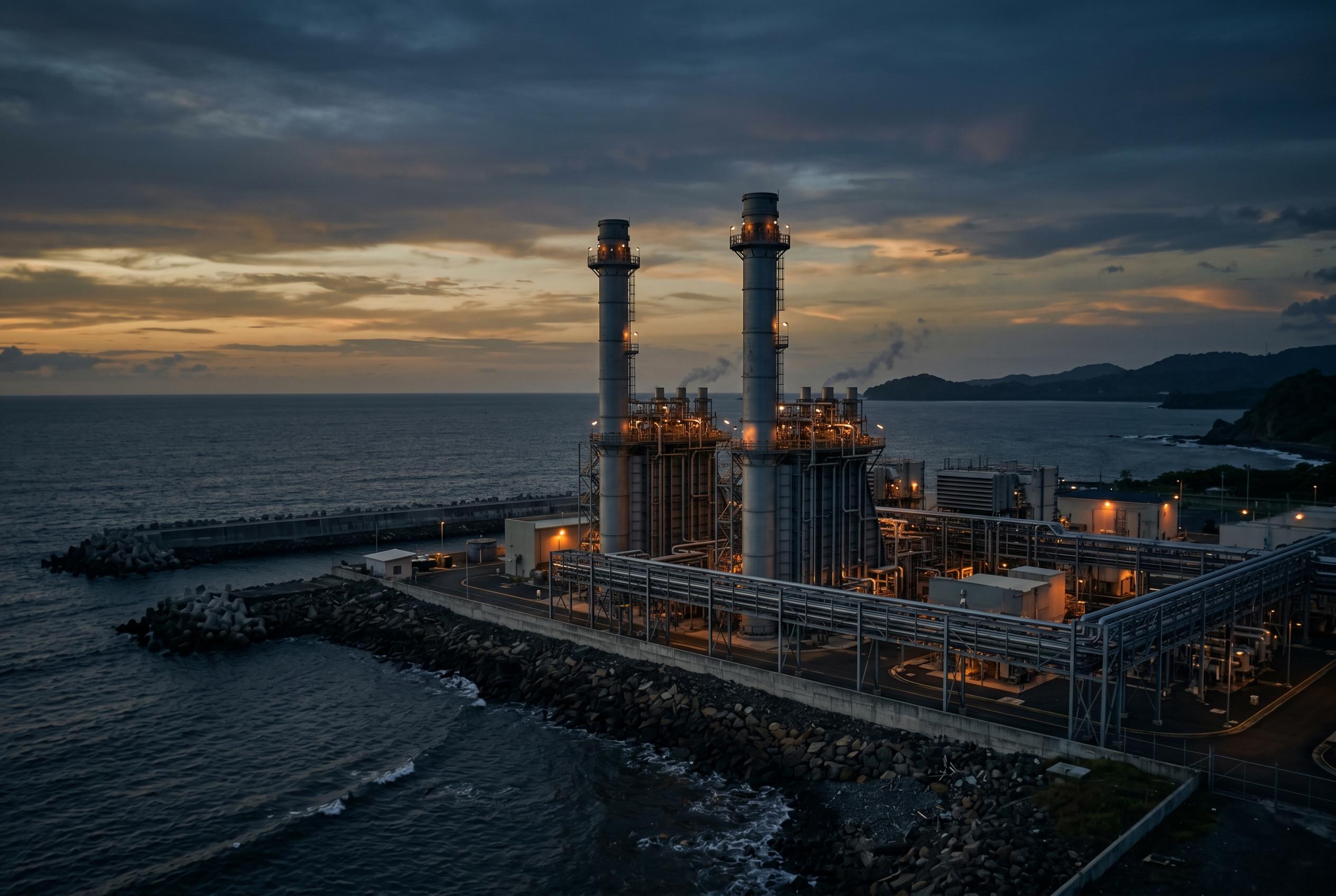 Planta de generación eléctrica en Panamá (imagen ilustrativa, generada por IA).