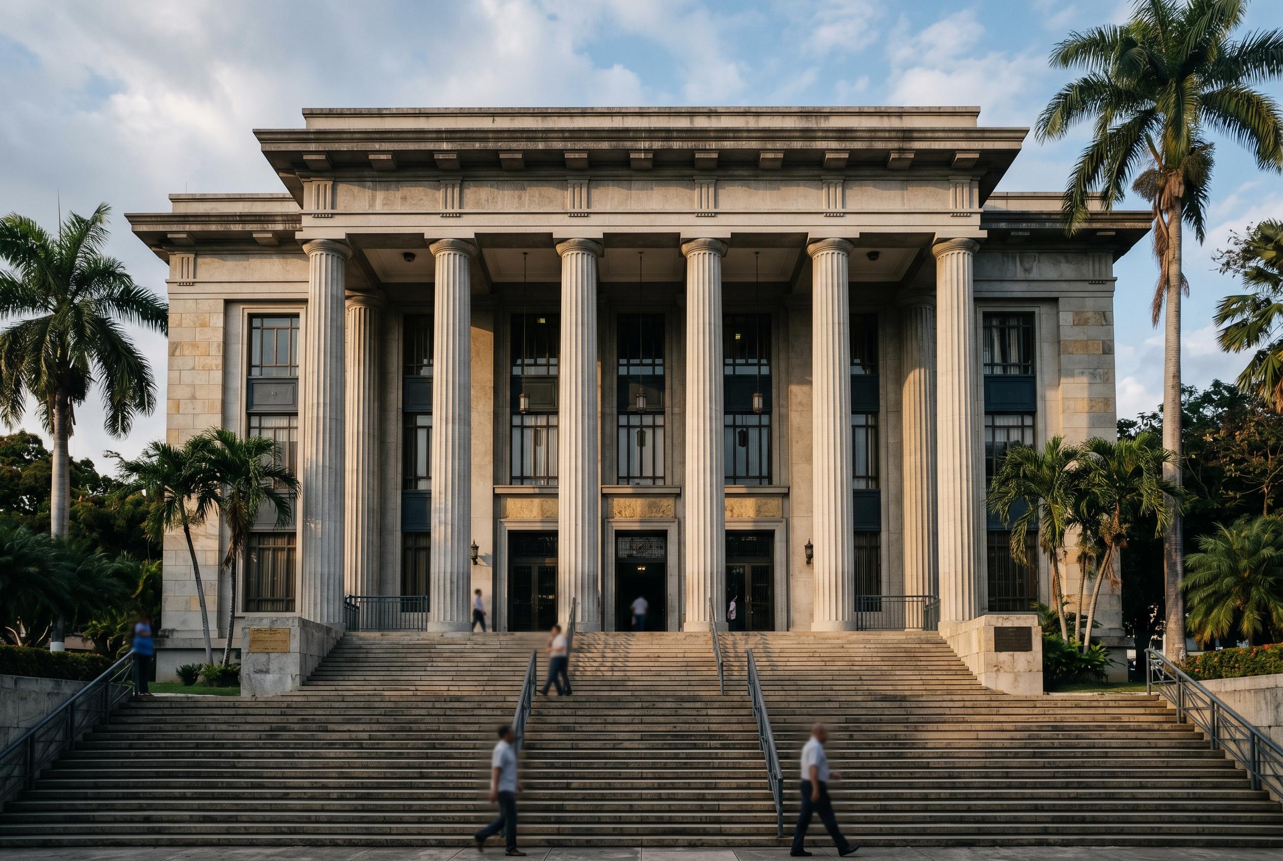 Un palacio de justicia panameno de arquitectura civica