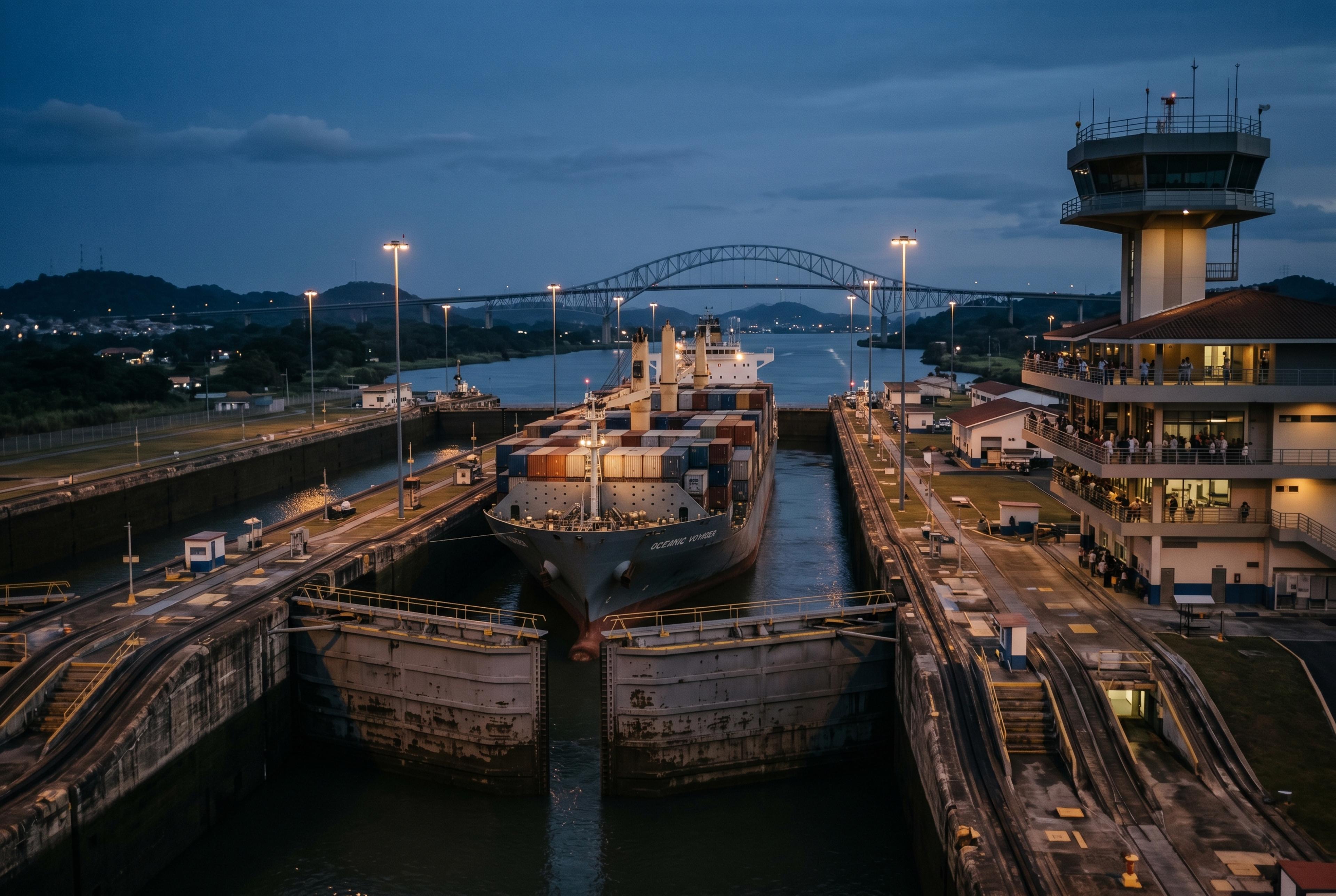 Las esclusas de Miraflores del Canal de Panama