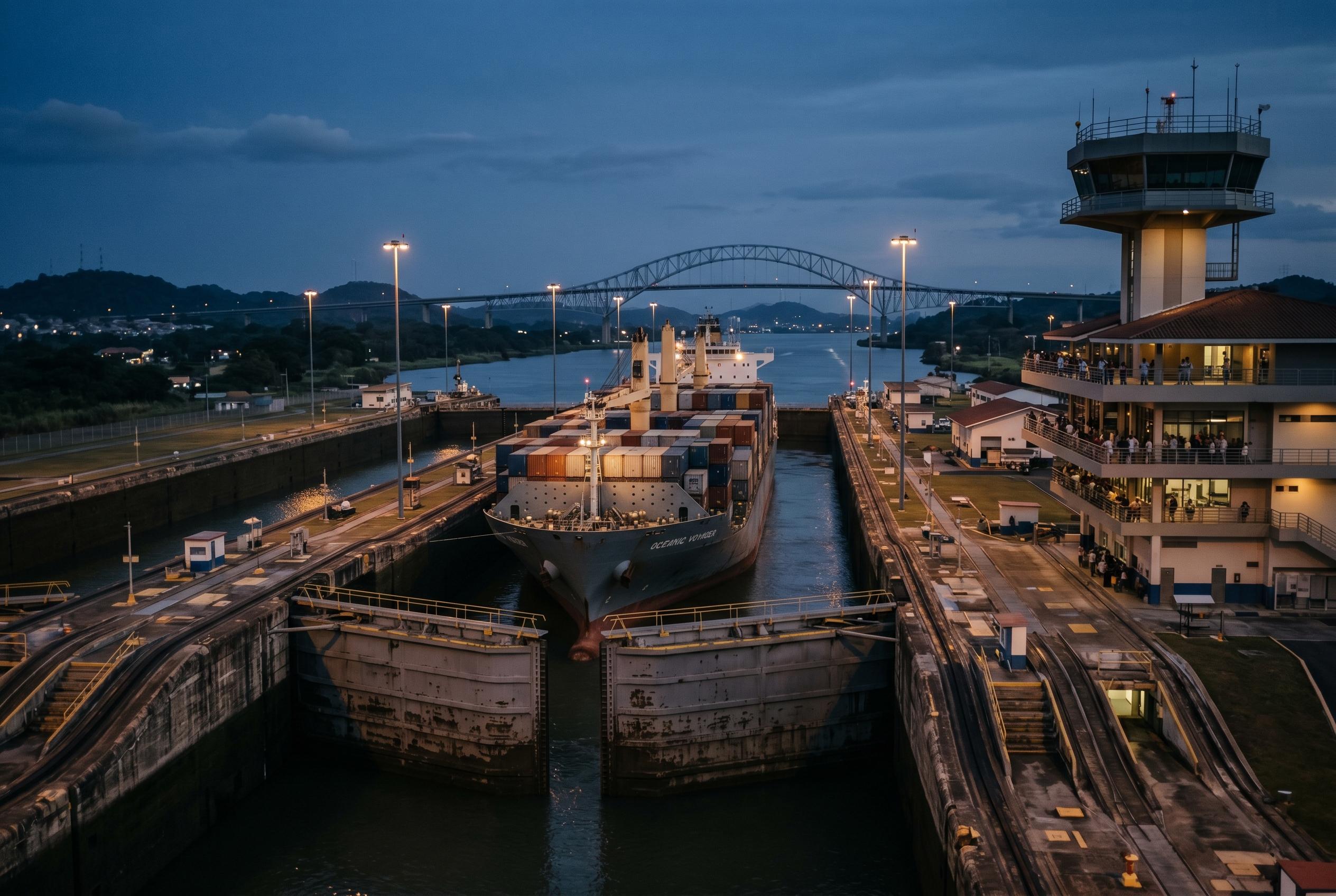 Las esclusas de Miraflores del Canal de Panama