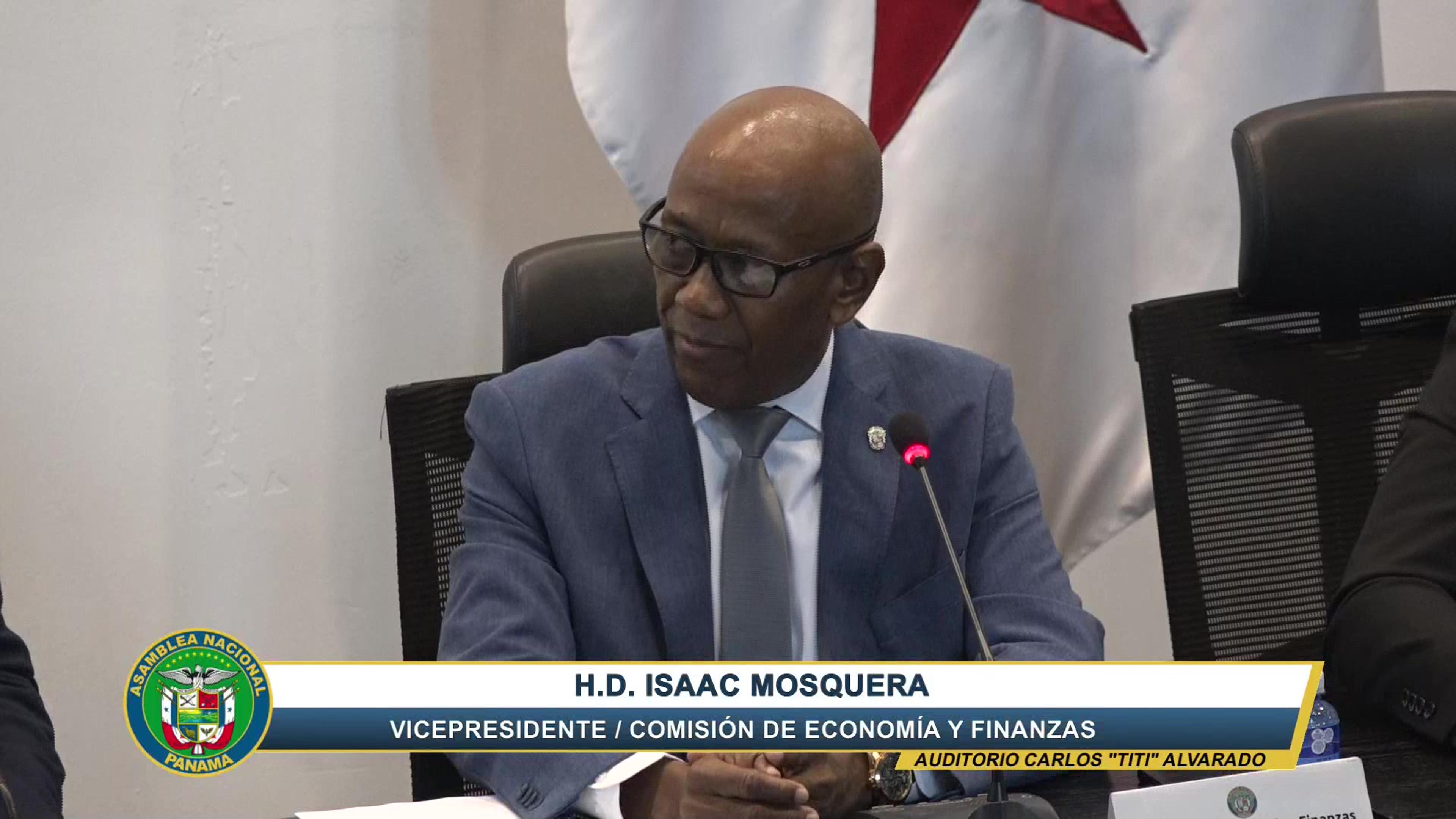 El diputado Isaac Mosquera durante el trámite del Proyecto 641