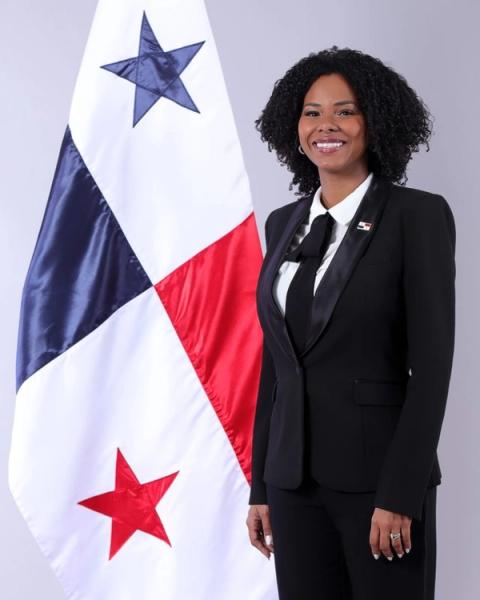 Retrato oficial de la diputada Walkiria Chandler.