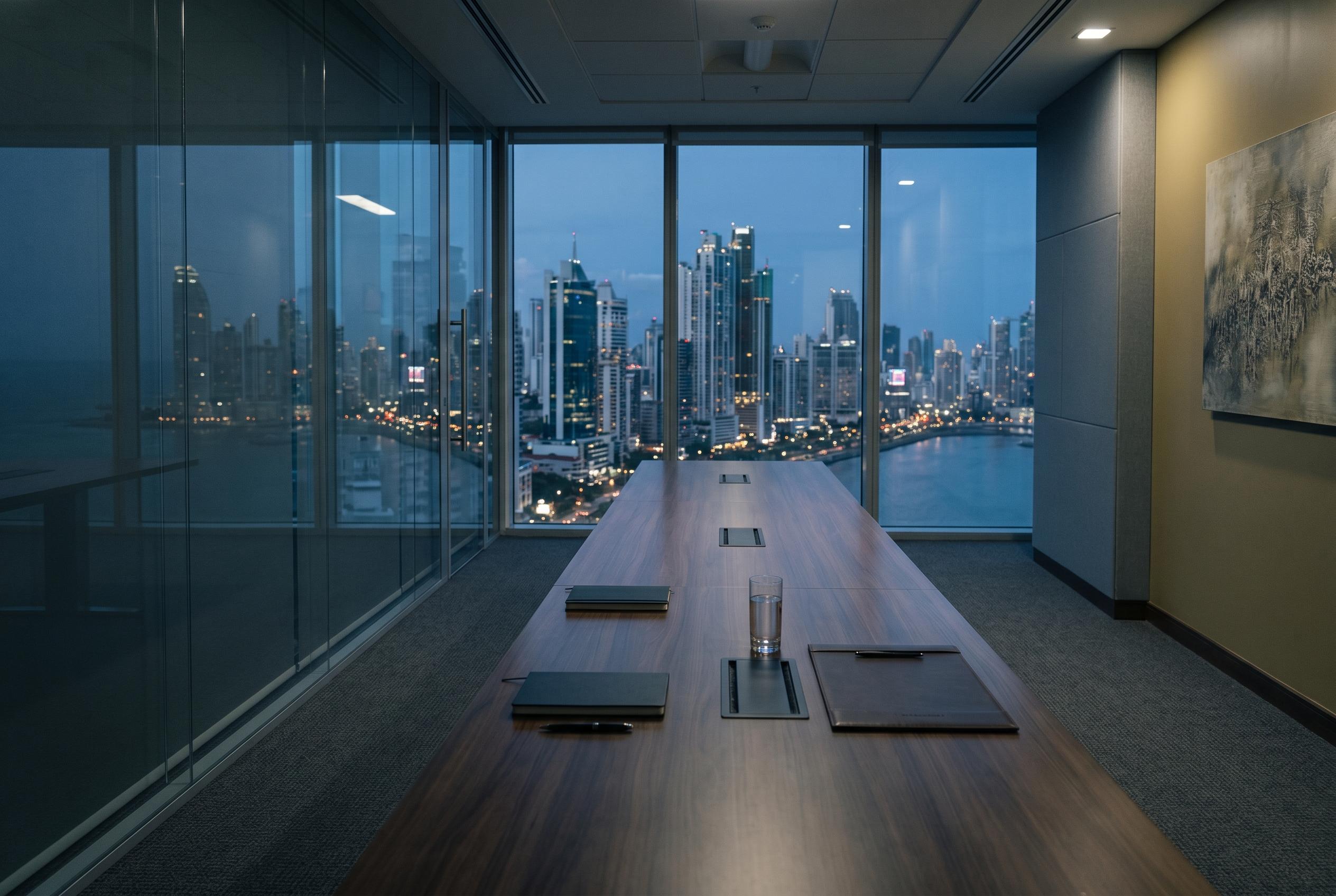 Oficina de cumplimiento financiero en Panamá (imagen ilustrativa, generada por IA).