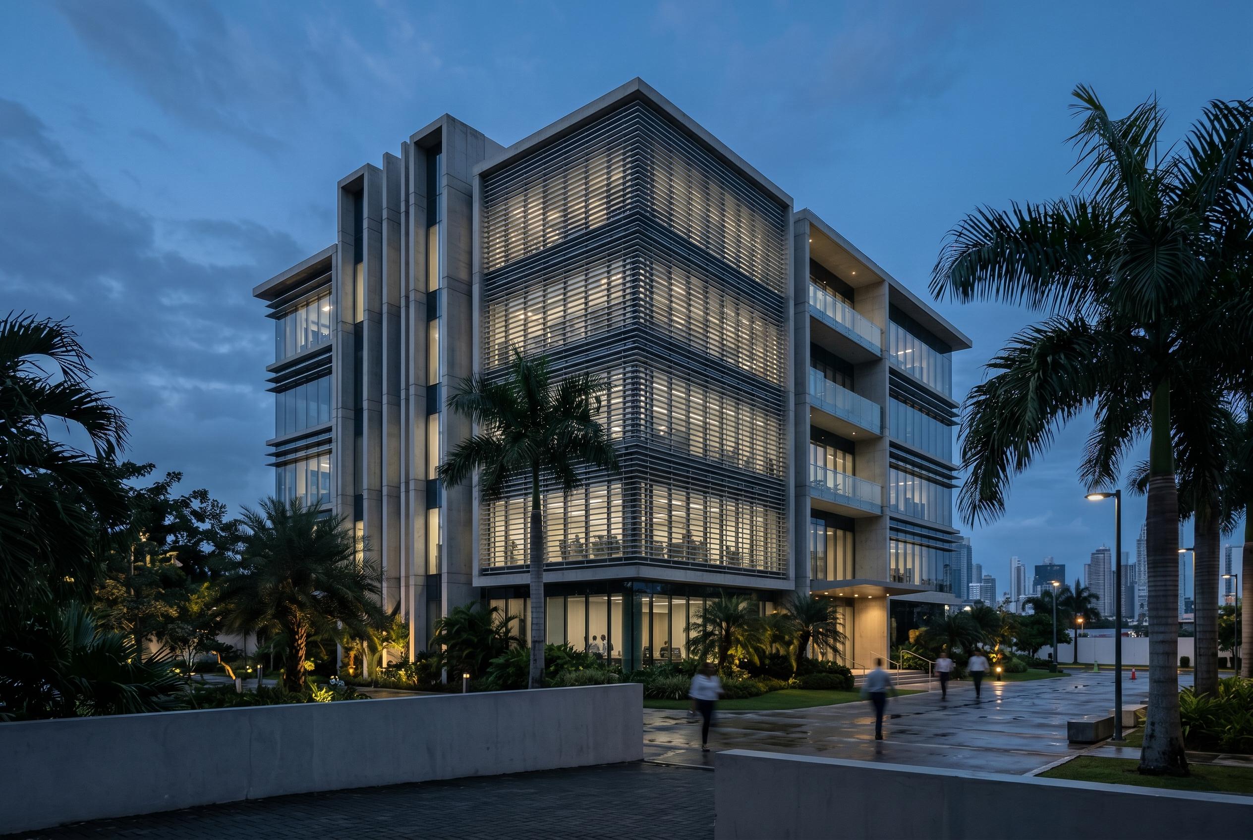 Edificio de un ente regulador de servicios públicos en Panamá (imagen ilustrativa, generada por IA).
