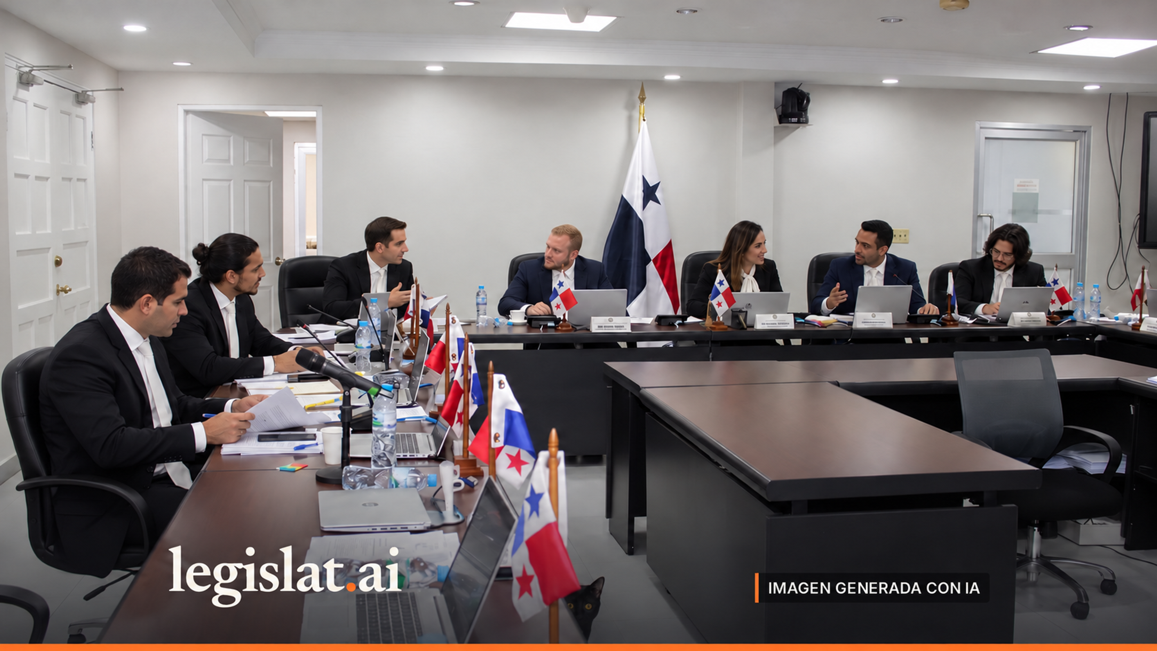 AI-generated editorial illustration of a cabinet meeting; it does not document actual attendance.