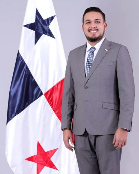Retrato oficial del diputado Manuel Samaniego.
