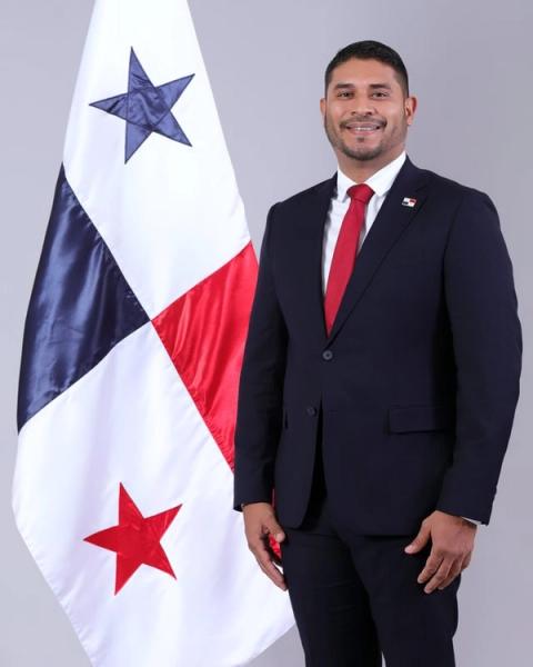 Retrato oficial del diputado Jhonathan Vega.