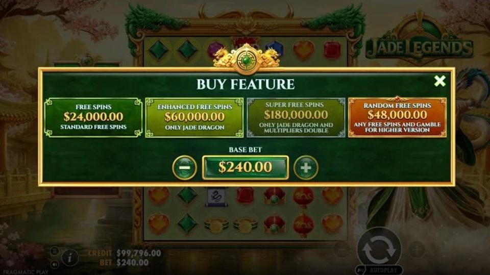 Jade Legends Free Spins Feature