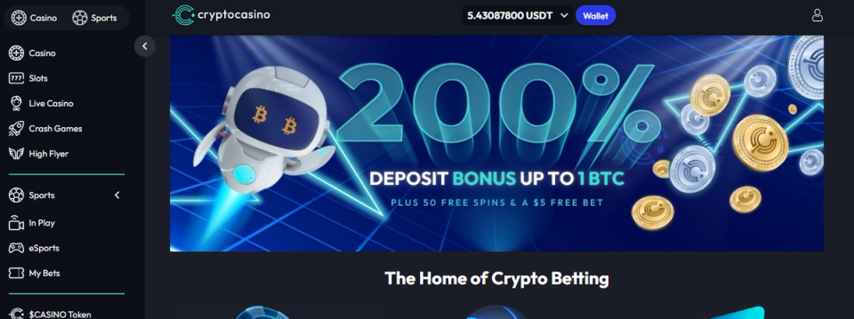 Create account with Crypto