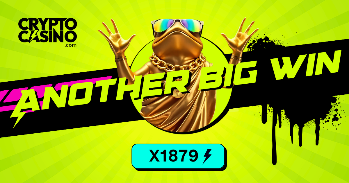 CryptoCasino player big win on Le Cowboy with a 1879x multiplier