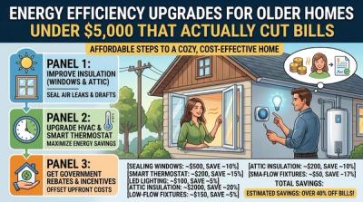Energy Efficiency Upgrades for Older Homes Under $5,000 That Actually Cut Bills