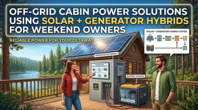 Off-Grid Cabin Power Solutions Using Solar + Generator Hybrids for Weekend Owners