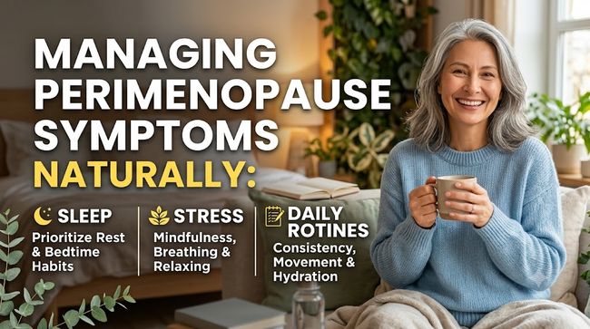 Managing Perimenopause Symptoms Naturally: Sleep, Stress & Daily Routines That Actually Help