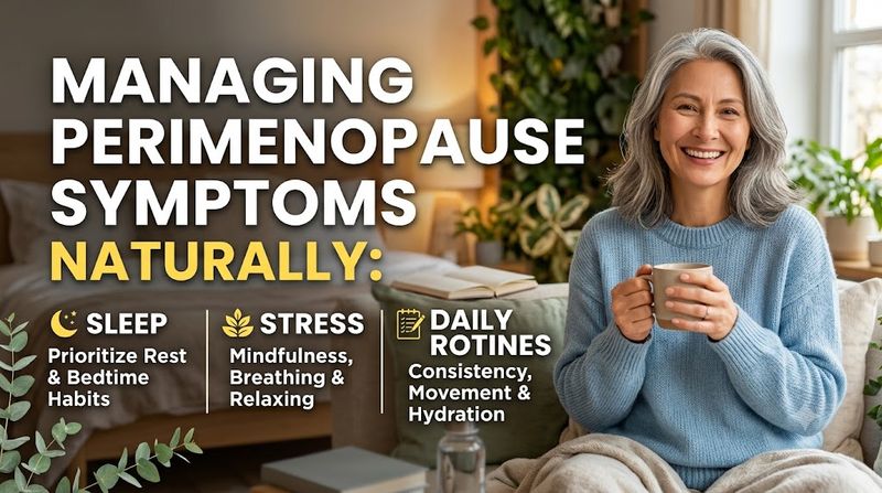 Managing Perimenopause Symptoms Naturally: Sleep, Stress & Daily Routines That Actually Help
