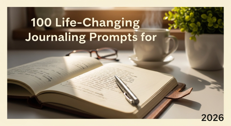 100 Life-Changing Journaling Prompts for 2026 (Categorized)