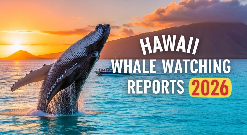 Hawaii Whale Watching Reports 2026 – Daily Sightings & Live Tracker Links