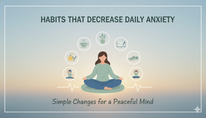 Habits that decrease daily anxiety
