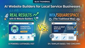 AI Website Builders for Local Service Businesses: Real Results vs. Wix/Squarespace