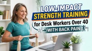 Low-Impact Strength Training for Desk Workers Over 40 With Back Pain