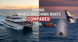 Hawaii Whale Watching Boats Compared 2026: Catamarans, Zodiacs, Large Vessels