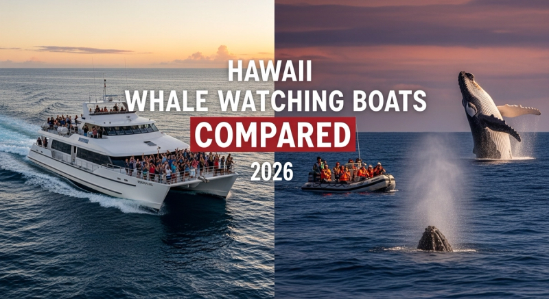 Hawaii Whale Watching Boats Compared 2026: Catamarans, Zodiacs, Large Vessels