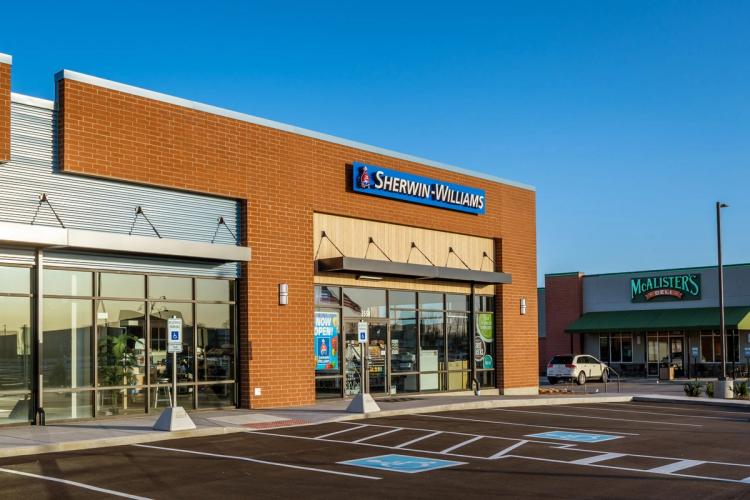 Sherwin Williams location in the Jefferson Ridge complex in Jeffersonville, IN.