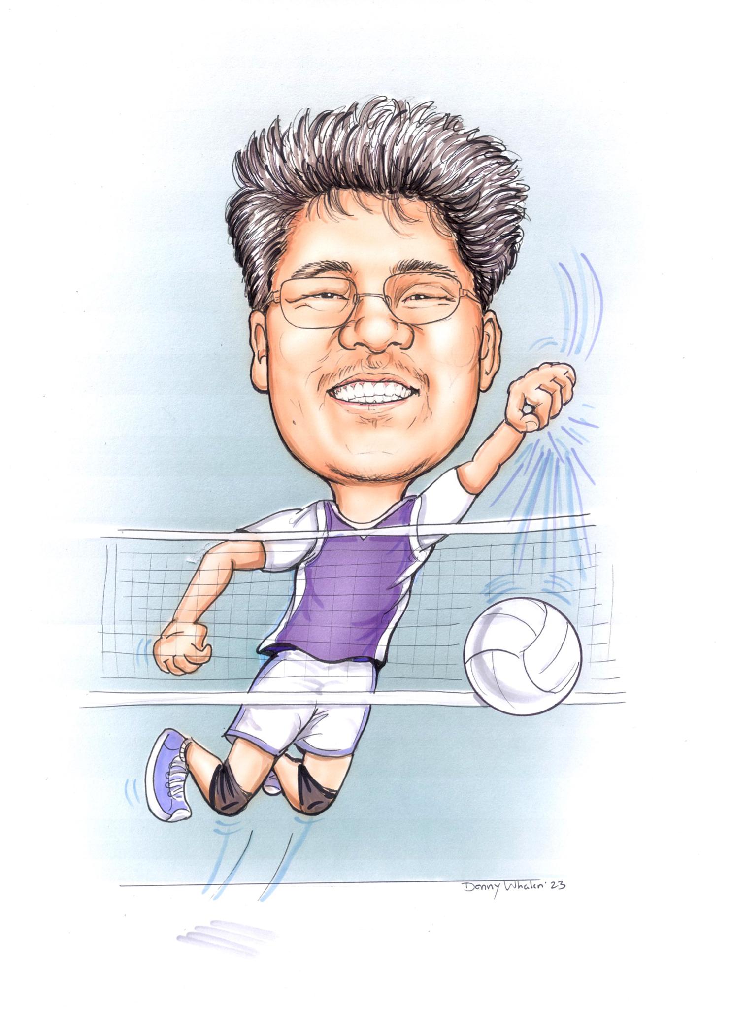 Caricature of Tyson Wang