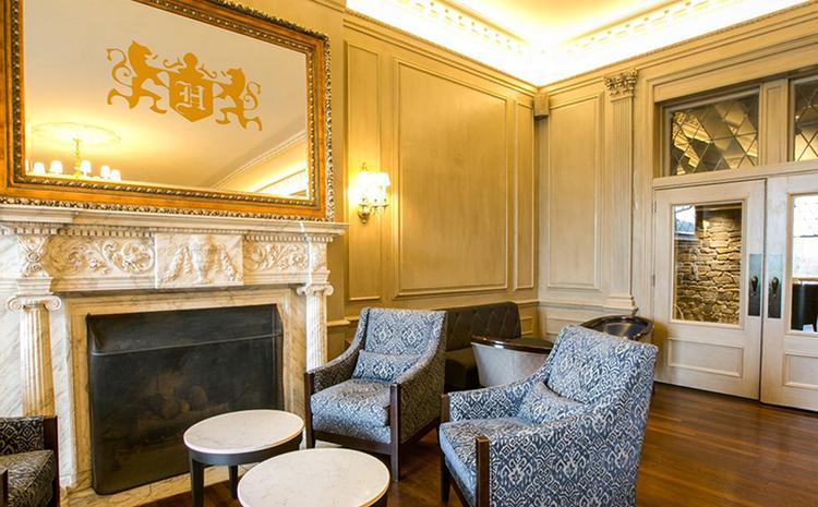 Lounge area in the Hurstbourne Country Club.