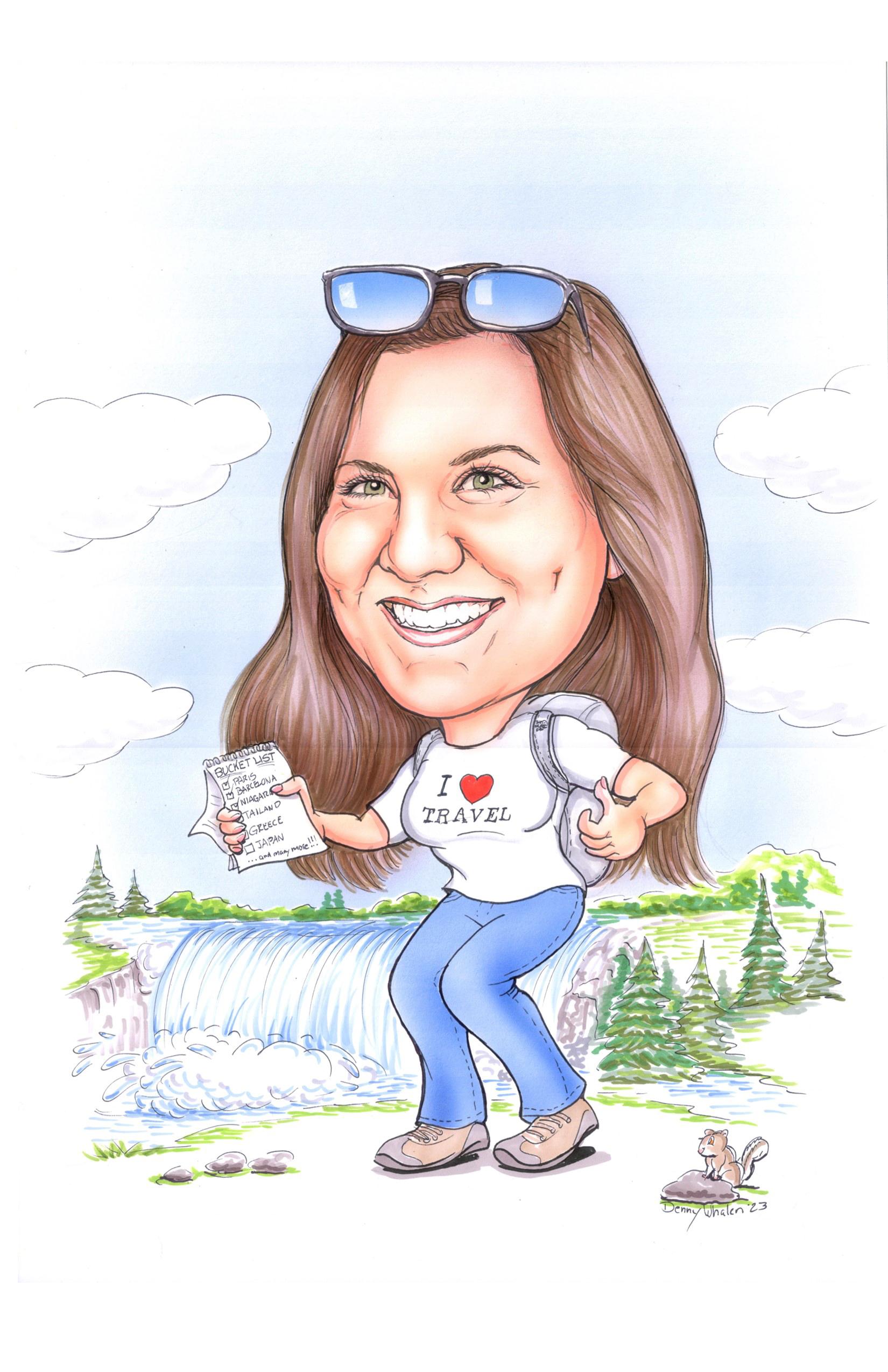 Caricature of Christy Lester