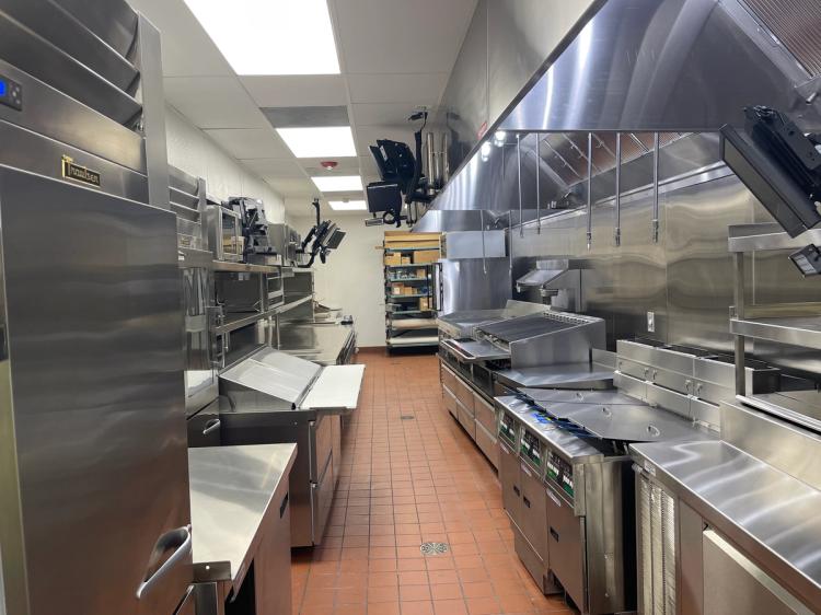 Kitchen inside of Longhorn Steakhouse in Cape Coral, FL.