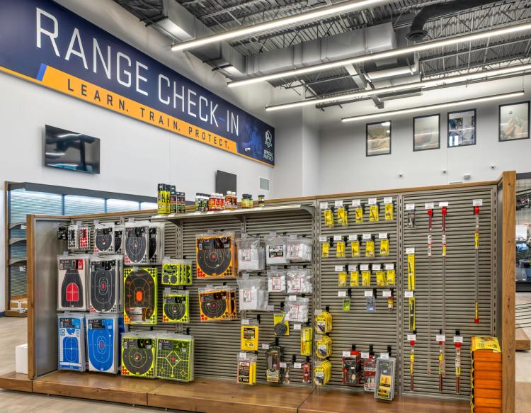 Retail accessories display at Next Level Ranges.