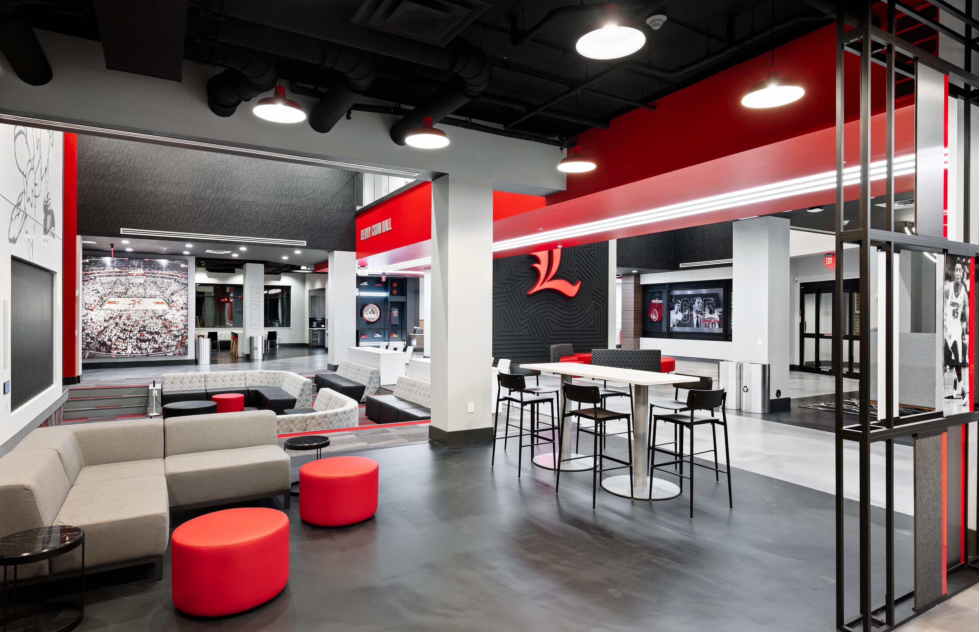 Image of Denny Crum Hall at the University of Louisville in Louisville, Kentucky.