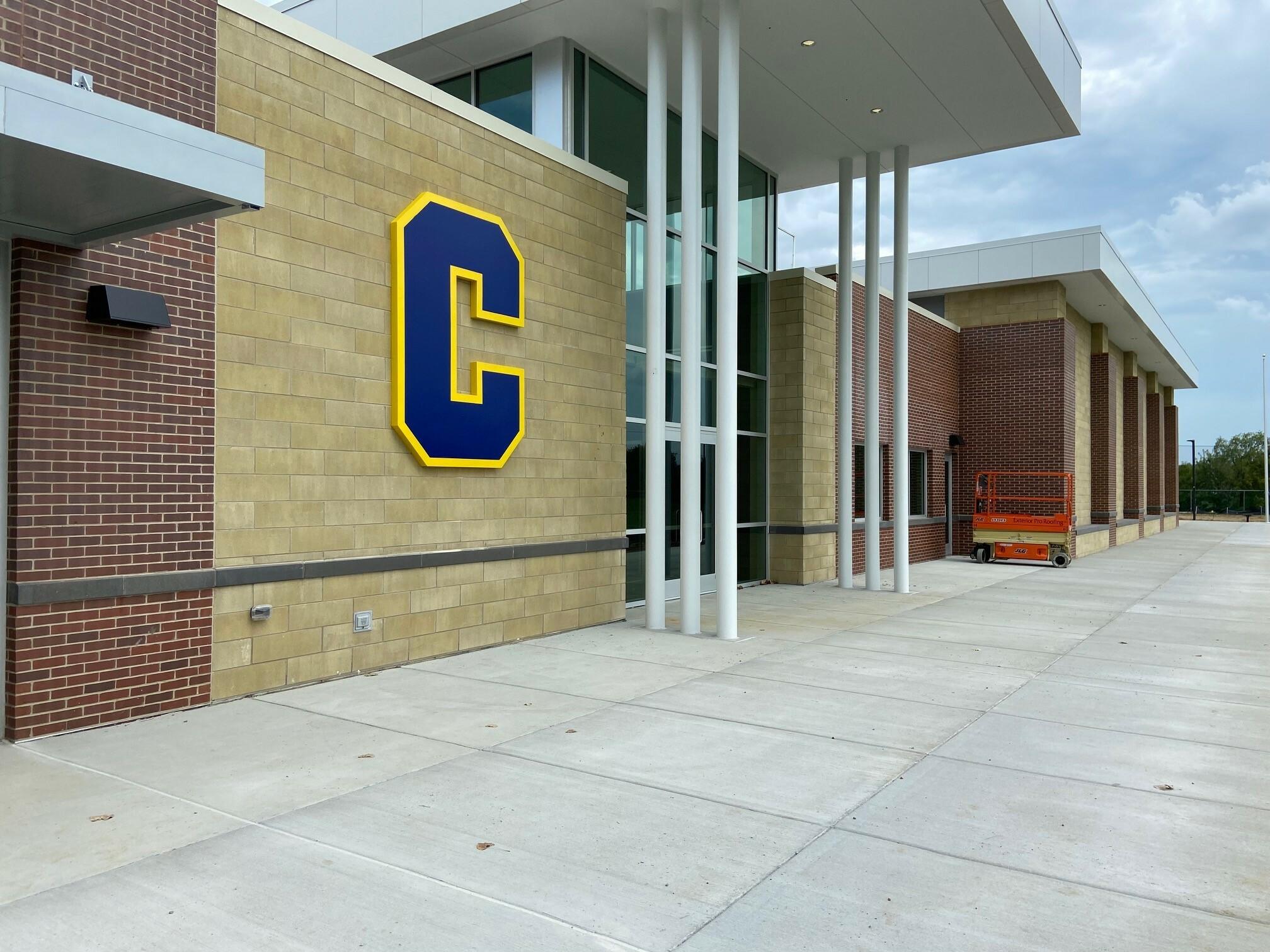 Exterior of Louisville Collegiate Fieldhouse in Louisville, KY.