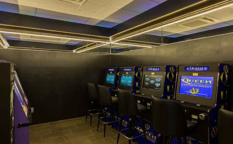 Game room in the Love's Travel Stop and Country Store in Prince George, VA.