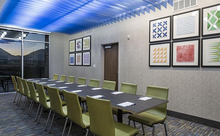 Conference table in the Love's Hospitality-Holiday Inn in Brigham City, UT.