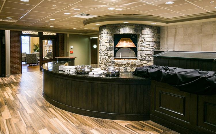 Earthstone oven in the Hurstbourne Country Club.