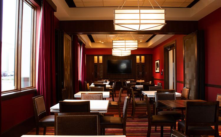 Table seating in the dining room of The Capital Grille.