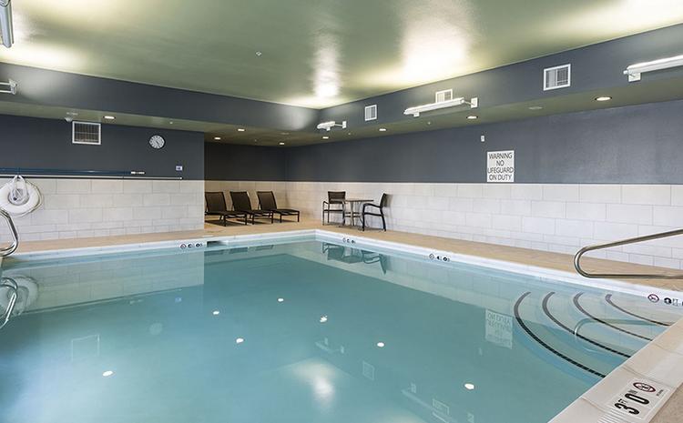 Guest pool at the Love's Hospitality-Holiday Inn in Brigham City, UT.