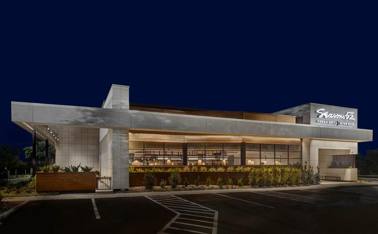 Alternate exterior view of the Seasons 52 restaurant in San Antonio, TX.