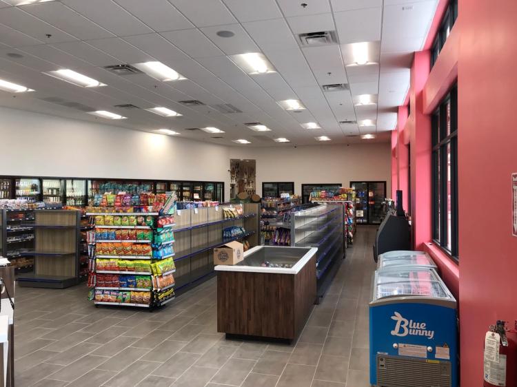 Snack aisles at the Victron Food Center food mart in Mercedes, TX.